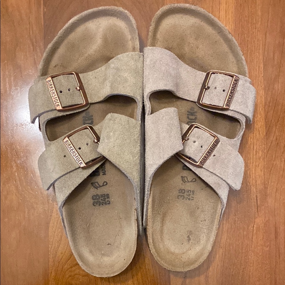 Birkenstock Light Brown Suede Sandals